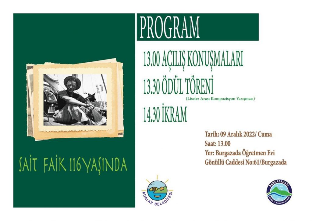 Sait Faik 116 Yaşında