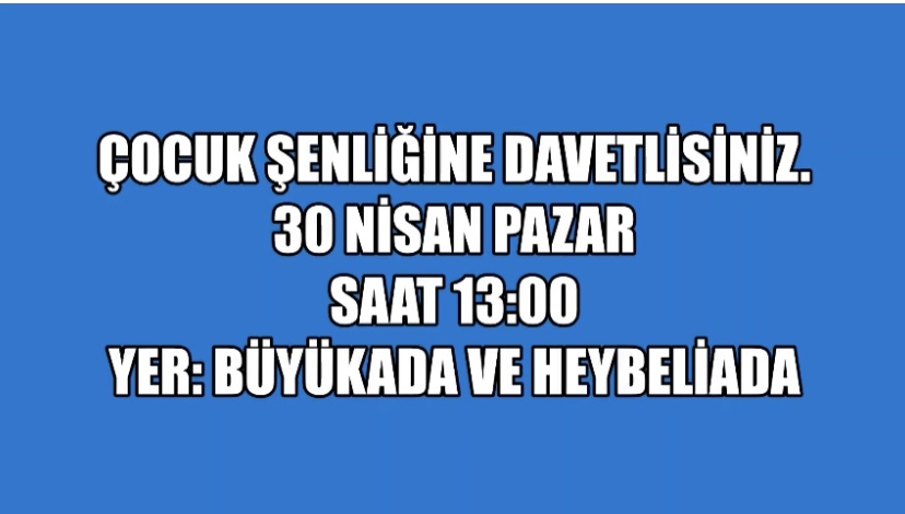 Çocuk Şenliğine Davetlisiniz