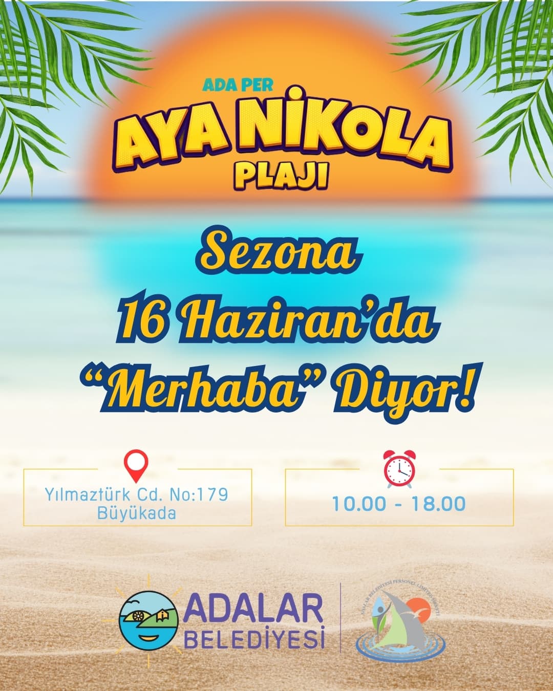 Adalar Belediyesi Plajı Sezona “Merhaba” Diyor!