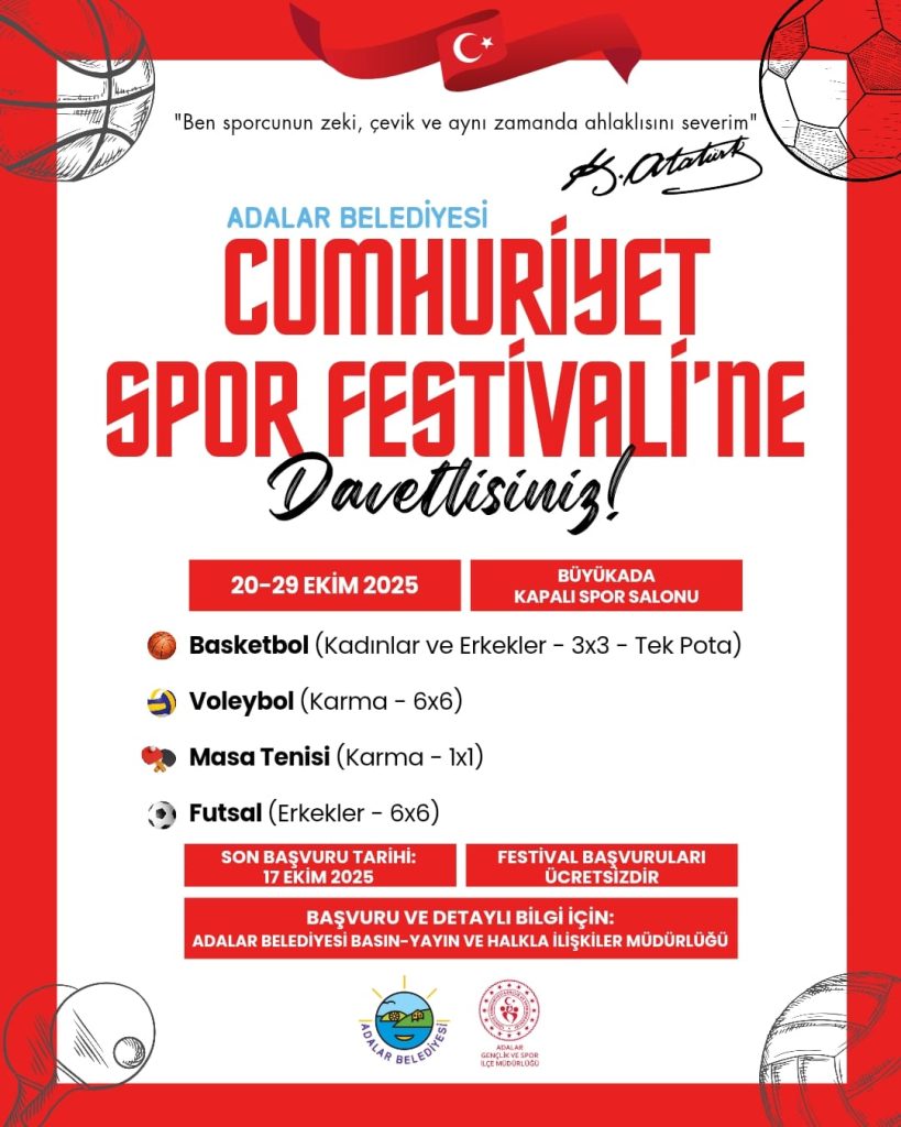 Cumhuriyet Spor Festivali Başvuru Formu