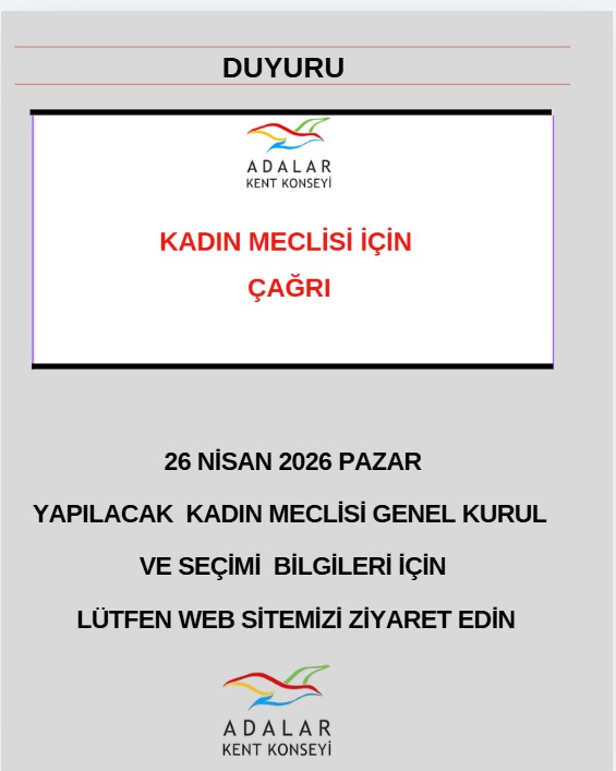 Kent Konseyi’nden Kadın Meclisi İçin Çağrı