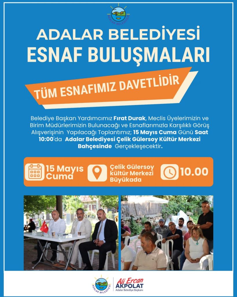Adalar Belediyesi Esnaf Buluşması