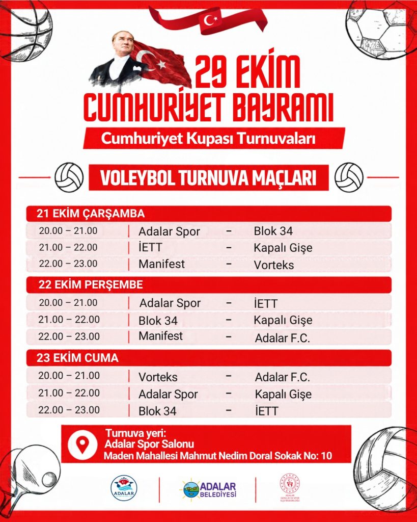 Cumhuriyet Kupası Turnuvaları Başlıyor!